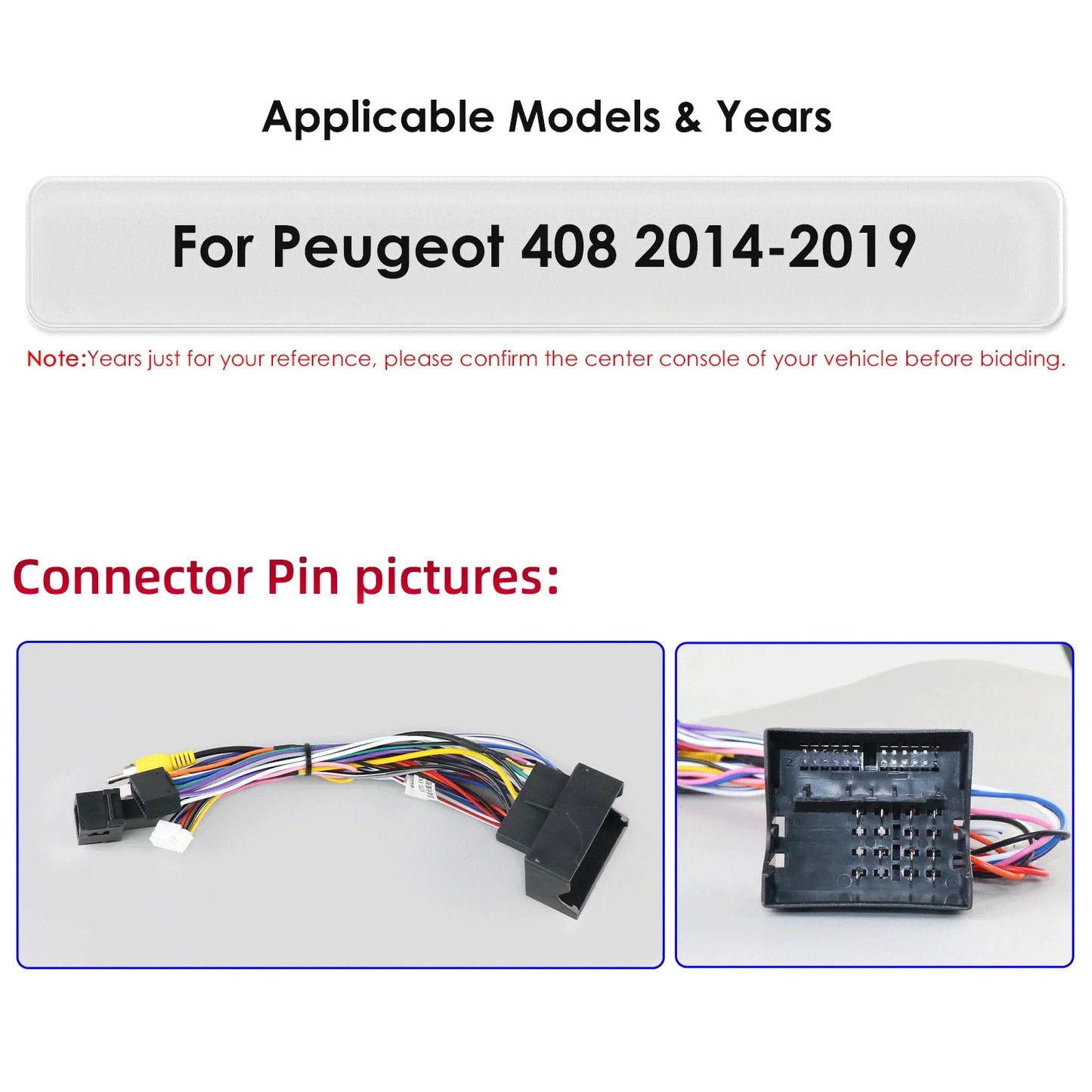Peugeot 408 2014-2019 9,7" Android 14 Carplay Android auto wireless wifi bt gps 4g  AUTMNIEC