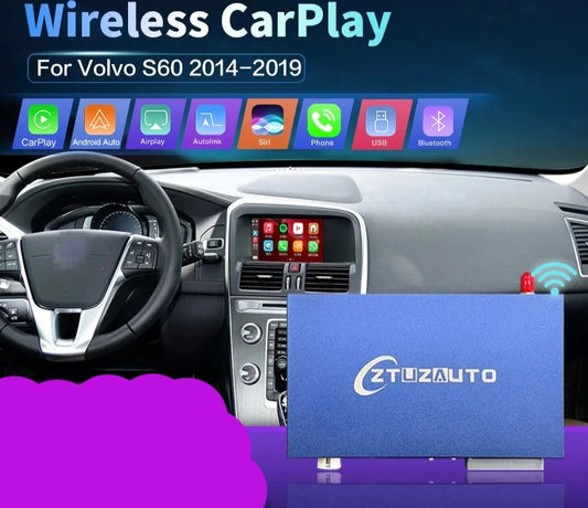 Volvo S60 S60L 2014-2019  7" con schermo LCD Wireless CarPlay  Android Auto  Mirror Link AirPlay AUTMVVS60L