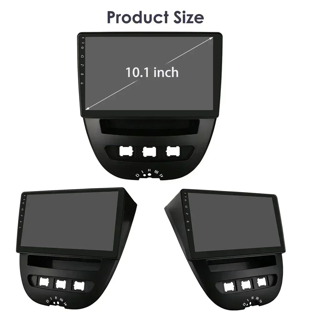 Peugeot 107 Toyota Aygo Citroen C1 9" Android 14 Carplay Android auto wireless wifi bt gps 4g  AUTMH3FI