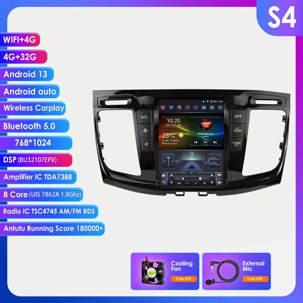 Ford Transit Custom 2021-2023  Android 14 9.7 "  Car Stereo GPS Carplay Android Auto wireless  Multimedia Intelligent Player AUTM7GJT