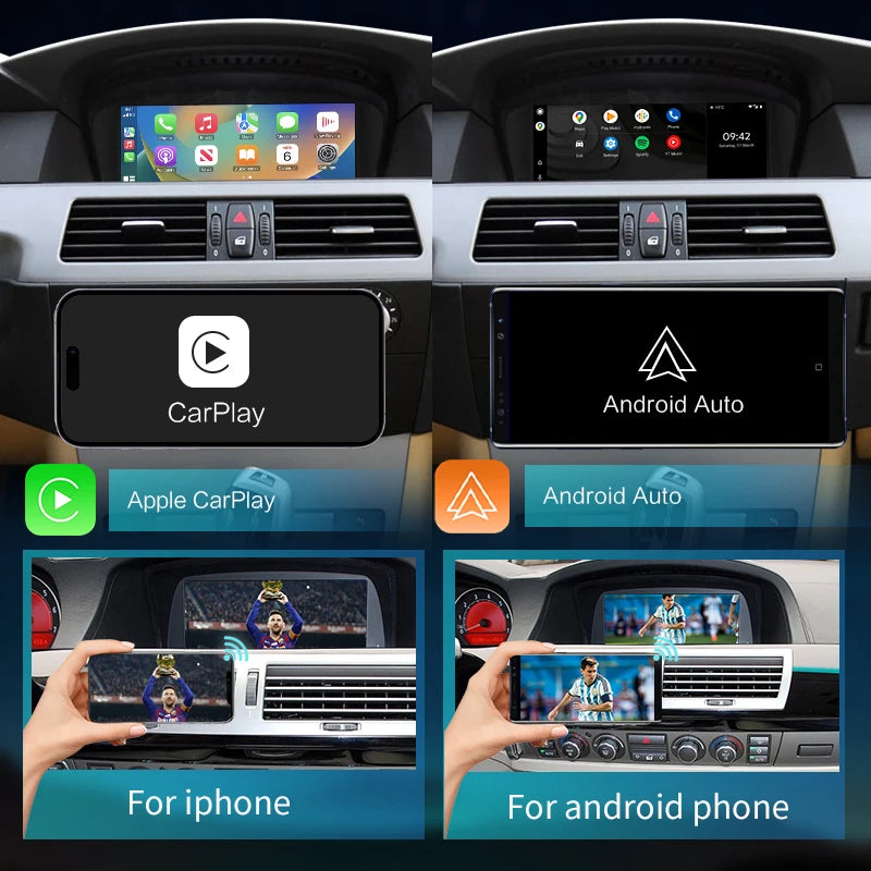 BMW 5 7 Series F10 F11 F07 GT F01 F02 F03 F04 2006-2020 Wireless CarPlay  Android AUTO Mirror Link AirPlay GPS AUTMBMWGT