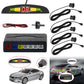 Sensori di parcheggio universali kit 4 pezzi nero/argento  AUTMSPS1