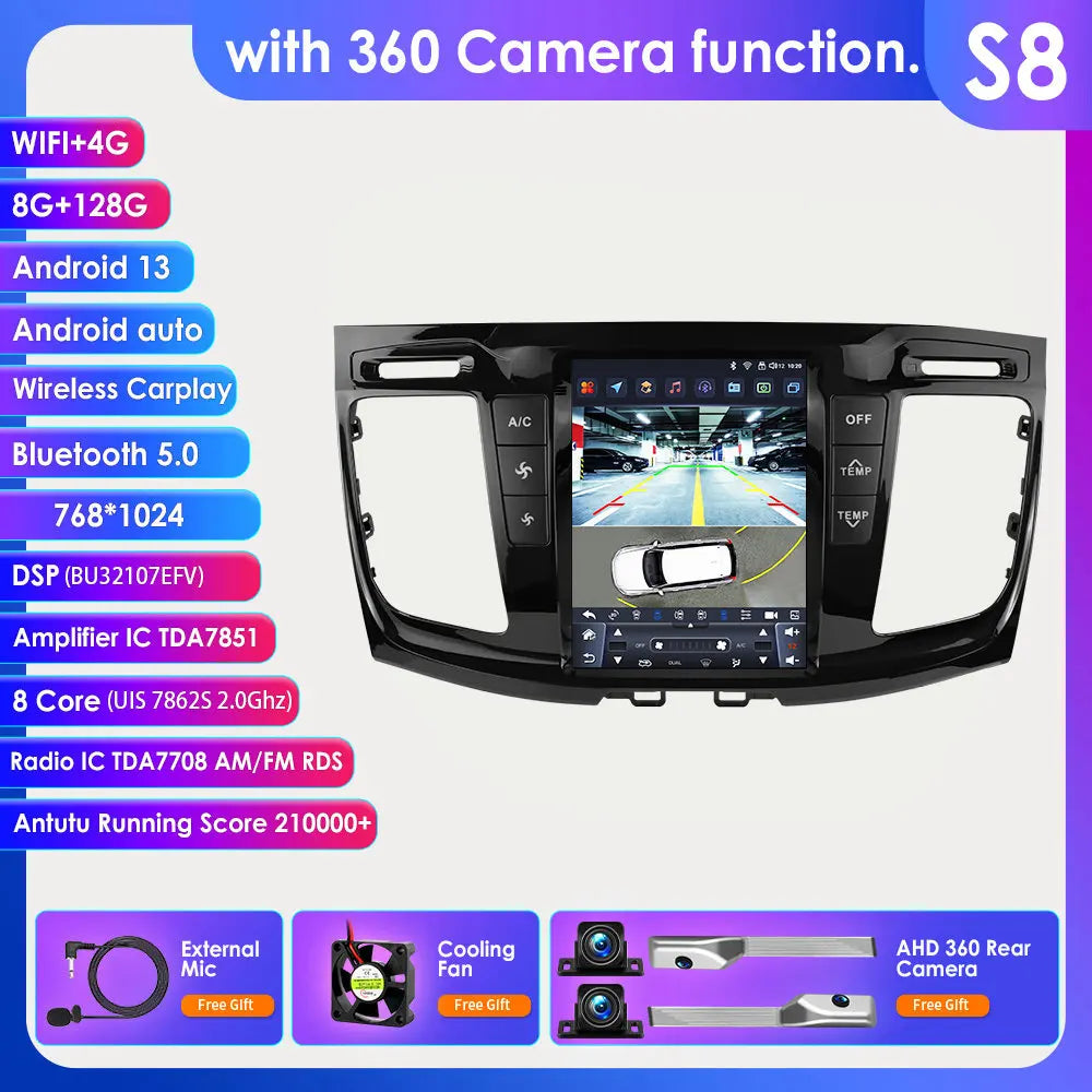 Ford Transit Custom 2021-2023  Android 14 9.7 "  Car Stereo GPS Carplay Android Auto wireless  Multimedia Intelligent Player AUTM7GJT