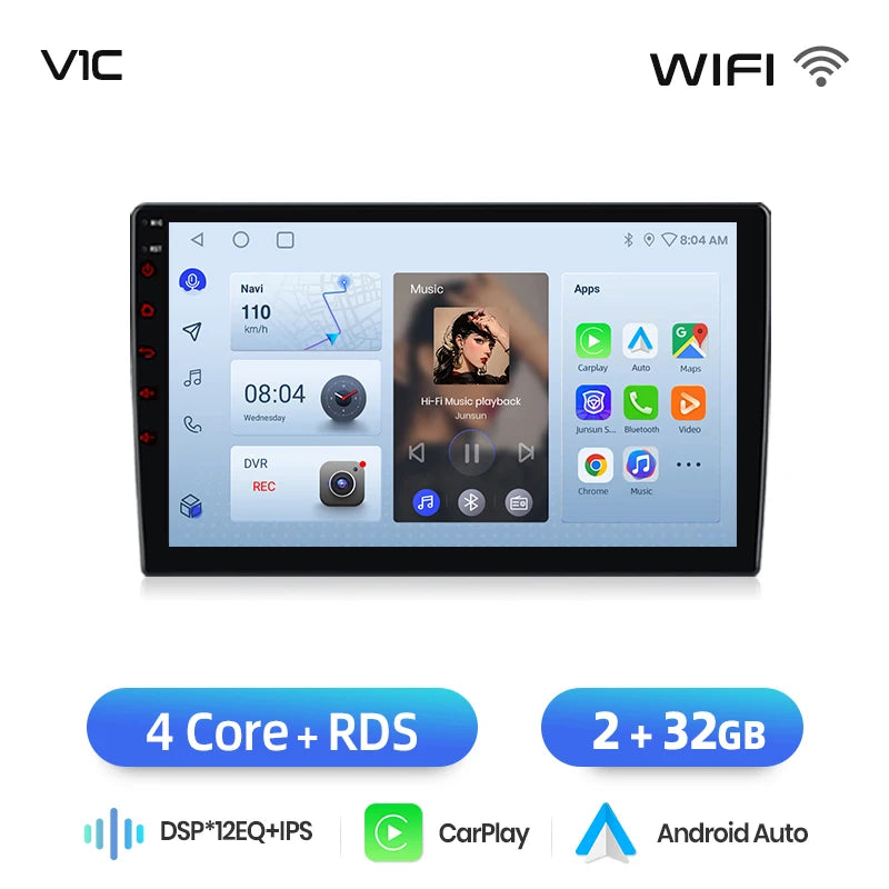 Volvo XC70 V70 S60 2004-2009 9" Android 14 Carplay Android auto wireless wifi bt gps 4g AUTMW46P