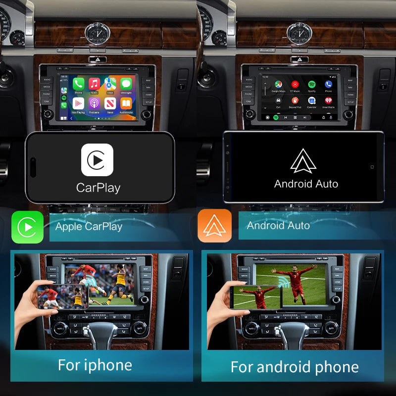 Volkswagen Magotan Tiguan Passat RNS510 Series / Phaeton Wireless Apple CarPlay   Android Auto Mirror Link   AUTMMTPPH