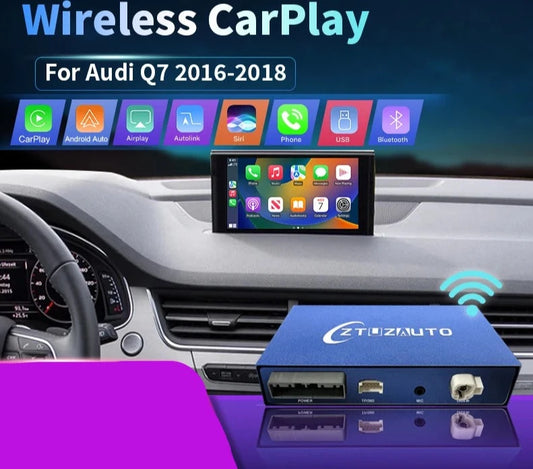 Q7 2016-2018 Wireless Apple CarPlay Android Auto  Mirror Link AirPlay Navigation AUTMAUDQ7NW
