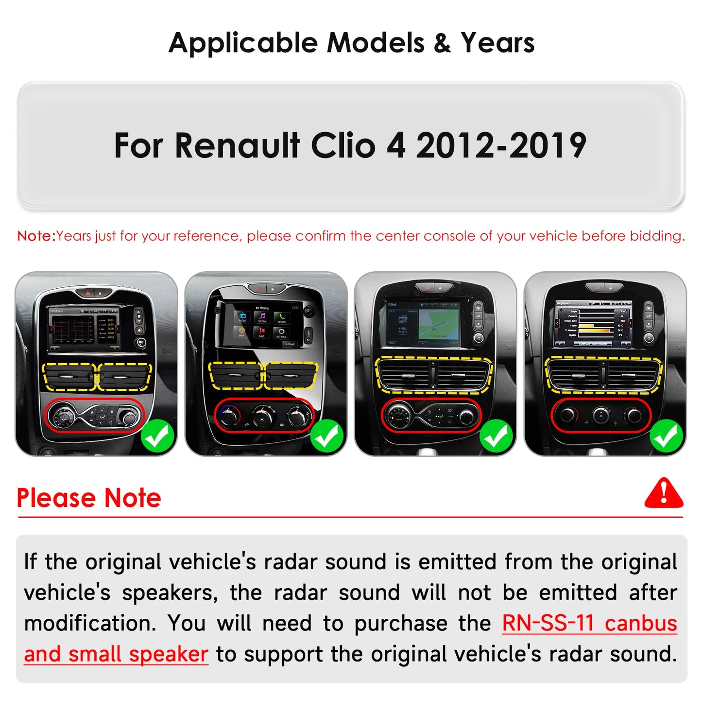 Renault Clio 4 2012-2019 10,1"  Android 14 Carplay Android auto wireless wifi bt gps 4g  AUTMXIAG
