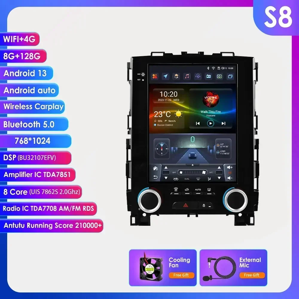 Renault Koleos Megane 4 Samsung SM6 Talisman 2017-2019 9,7" Android 14 Carplay Android auto wireless wifi bt gps 4g  AUTM9IJM
