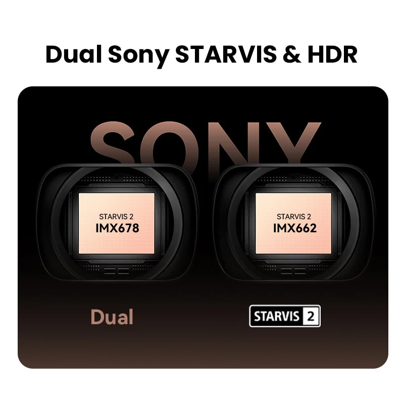 4K Dash Cam Z60 Pro HDR anteriore +posteriore Camera SONY STARVIS2 678 Sensor 5GHz Wi-Fi GPS ADAS 4G DVR AUTMRGSL
