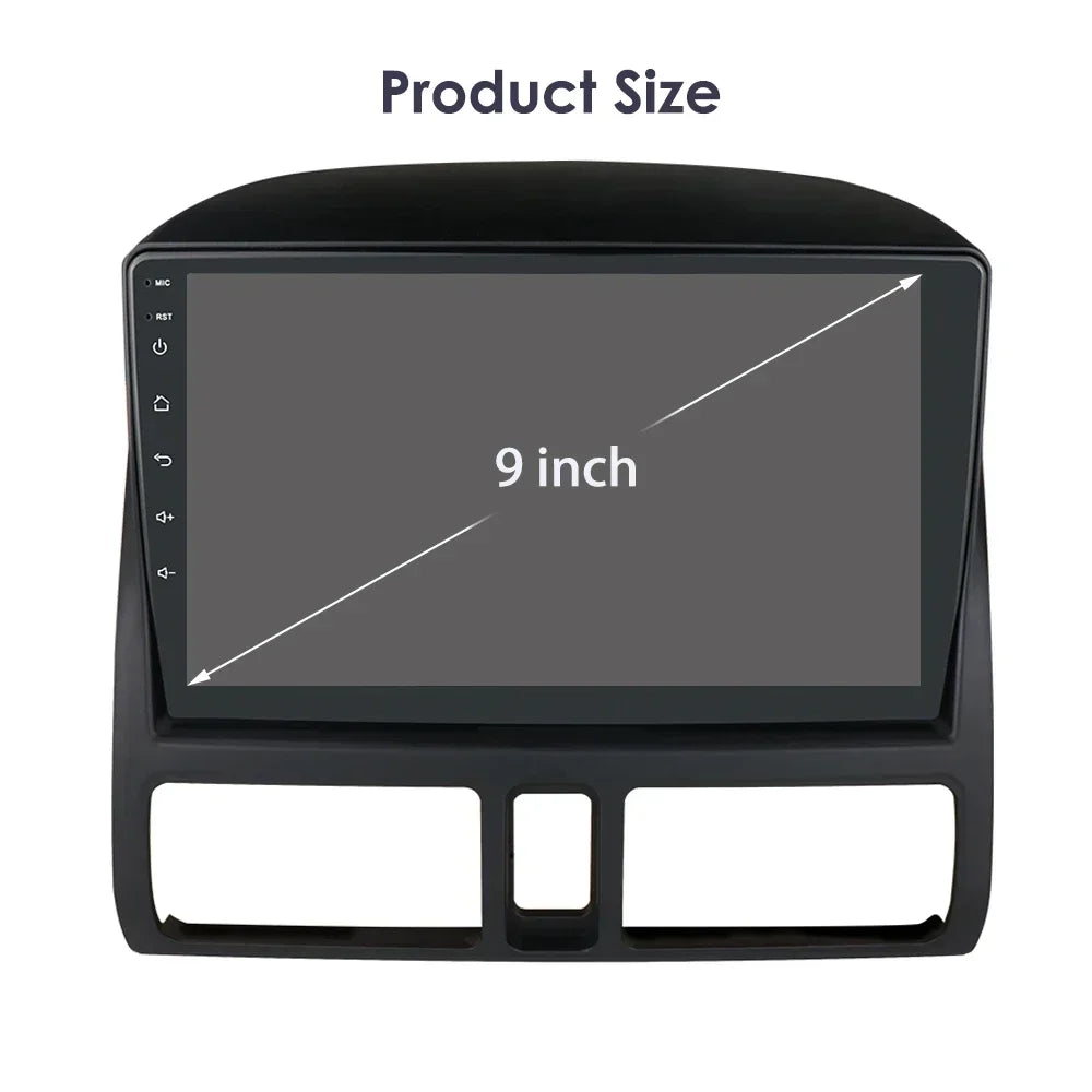 Honda CR-V   2001 - 2006 Android 14 9" Carplay Android auto wireless wifi bt gps 4g RDS AUTMDCRV1