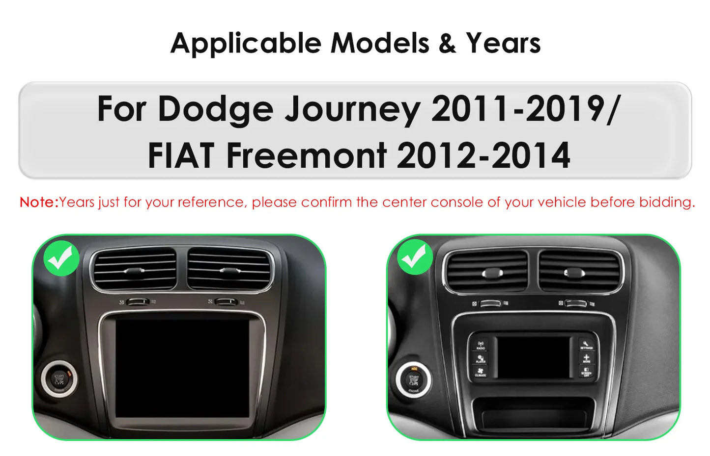 Dodge Journey Fiat Freemont 2011 - 2020 Car Radio wireless CarPlay Android Auto GPS RDS WIFI AUTMFFRDG9