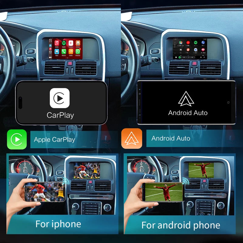 XC60 V60 2014-2017 7" schermo LCD , Wireless CarPlay    Android Auto  Mirror Link AirPlay gps AUTMVVXCV