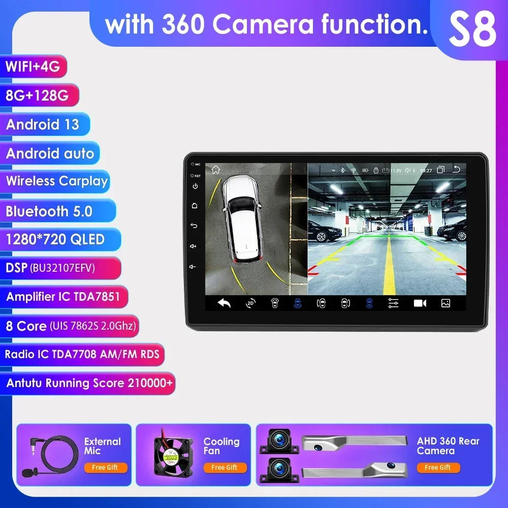 Opel Astra H Zafira B 2004-2014  9" Android 14 Carplay Android auto wireless wifi bt gps 4g AUTMKWXY
