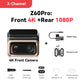 4K Dash Cam Z60 Pro HDR anteriore +posteriore Camera SONY STARVIS2 678 Sensor 5GHz Wi-Fi GPS ADAS 4G DVR AUTMRGSL
