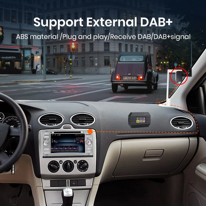 Antenna DAB+ con ricevitore  USB per autoradio AUTMDAB01
