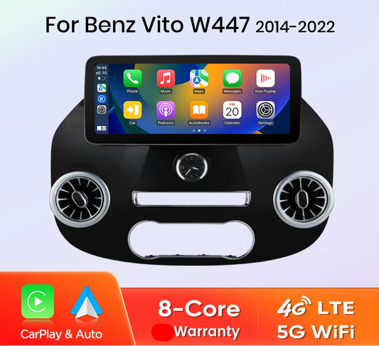 Mercedes Benz Vito W447 2014-2022 12.3" Wireless CarPlay Andorid Auto Car Radio Multimedia  Intelligent System Stereo  AUTMF858