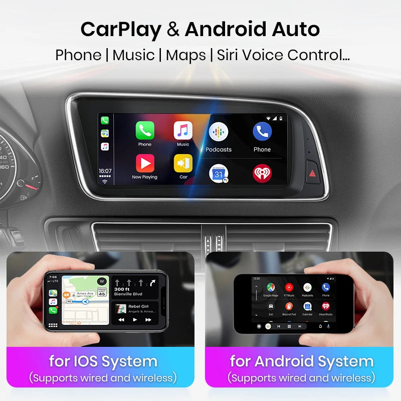 Audi Q5 2009-2016 8,8" Android 14 Wireless CarPlay Android Auto  Radio Multimedia  4G DSP  Navigatore  AUTMJSQ52
