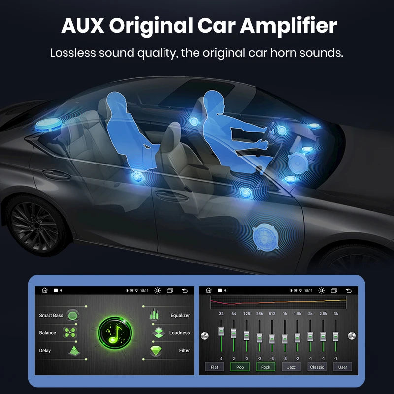 Audi Q3 2012-2018 10,25" Android 12  Wireless CarPlay Car Radio Multimedia   DSP Andoroid Auto GPS Stereo autoradio AUTMAQSGD