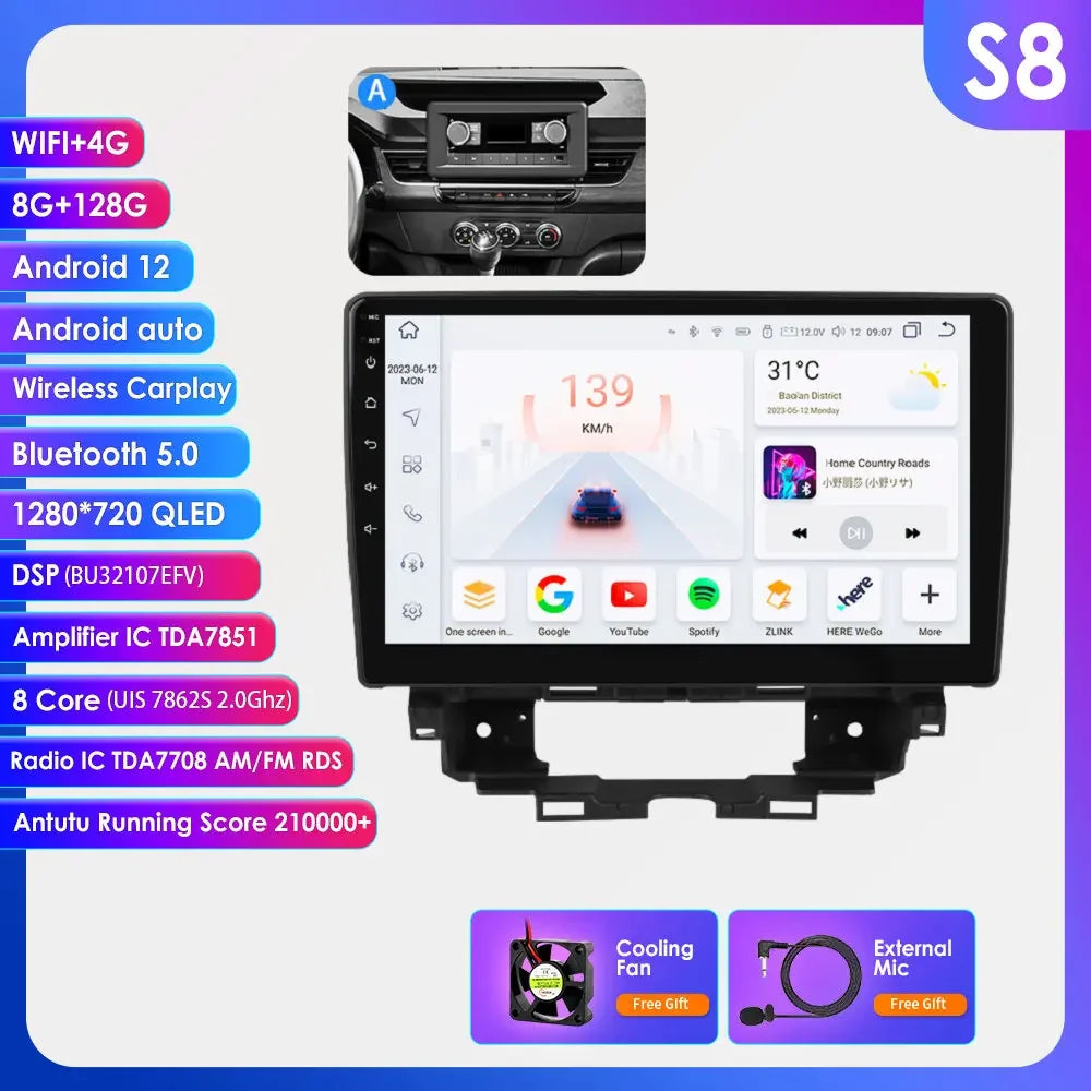 Renault Kangoo 2019-2025 9" Android 14 Carplay Android auto wireless wifi bt gps 4g  AUTM4NJ5