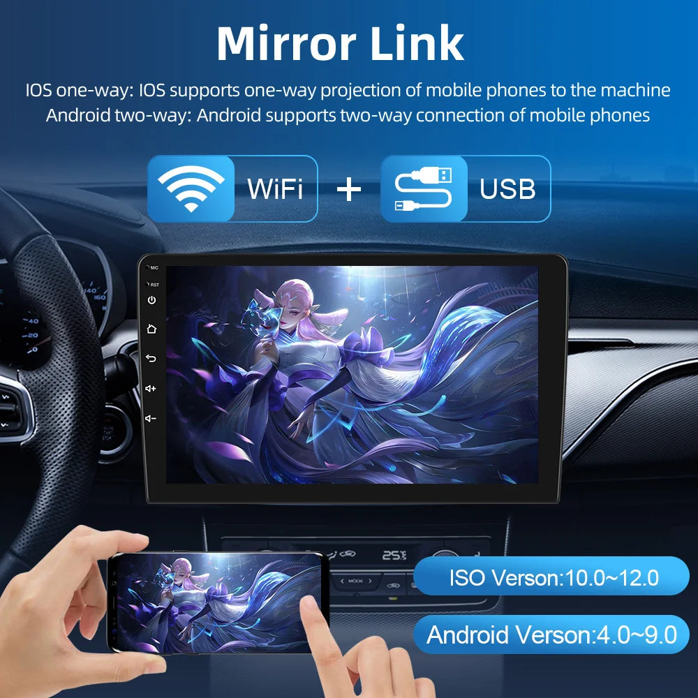 FIAT DOBLO 2010-2015  Android 13 9"  Carplay Car Android Auto Multimedia  GPS DSP wifi BT AUTMFIDBL1