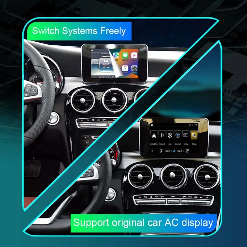 Mercedes Benz C-Class W205 / GLC 2015-2018 Wireless CarPlay  ,  Android Auto  Mirror Link AirPlay Car Play  Navigations AUTMCGLC1