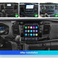 Ford Transit Custom 2021-2023  Android 14 9.7 "  Car Stereo GPS Carplay Android Auto wireless  Multimedia Intelligent Player AUTM7GJT