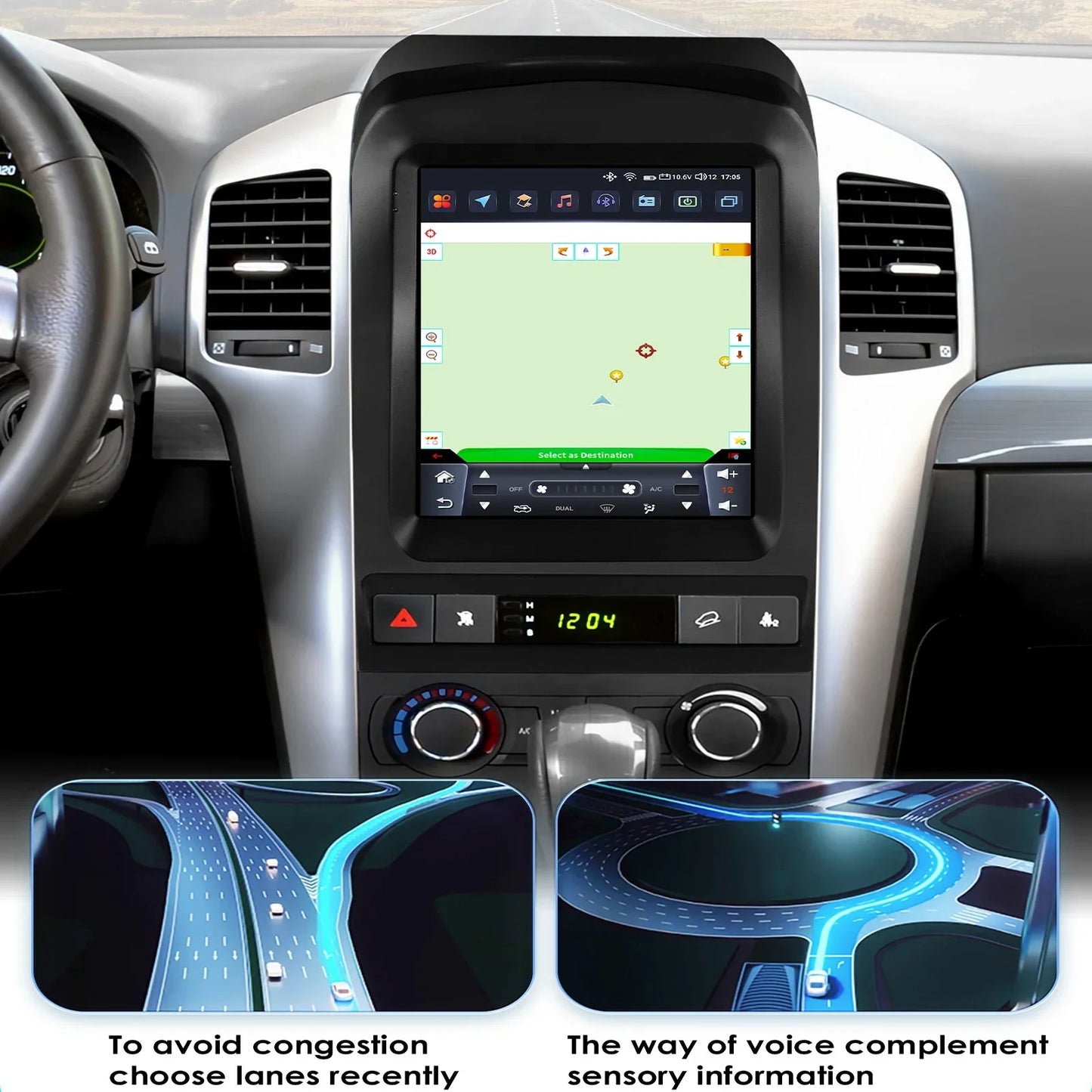 Chevrolet Captiva Sport 2006 - 2012 9,7" Android 14 Carplay Android auto wireless wifi bt gps 4g  AUTMYZWN