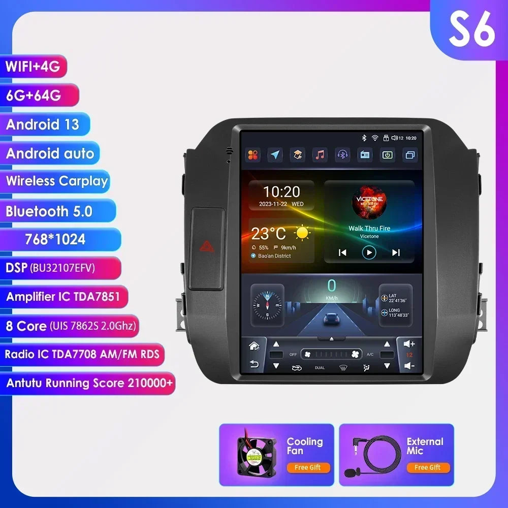 KIA Sportage 3 2010-2016 9,7" Android 14 Carplay Android auto wireless wifi bt gps 4g  AUTMI8LU