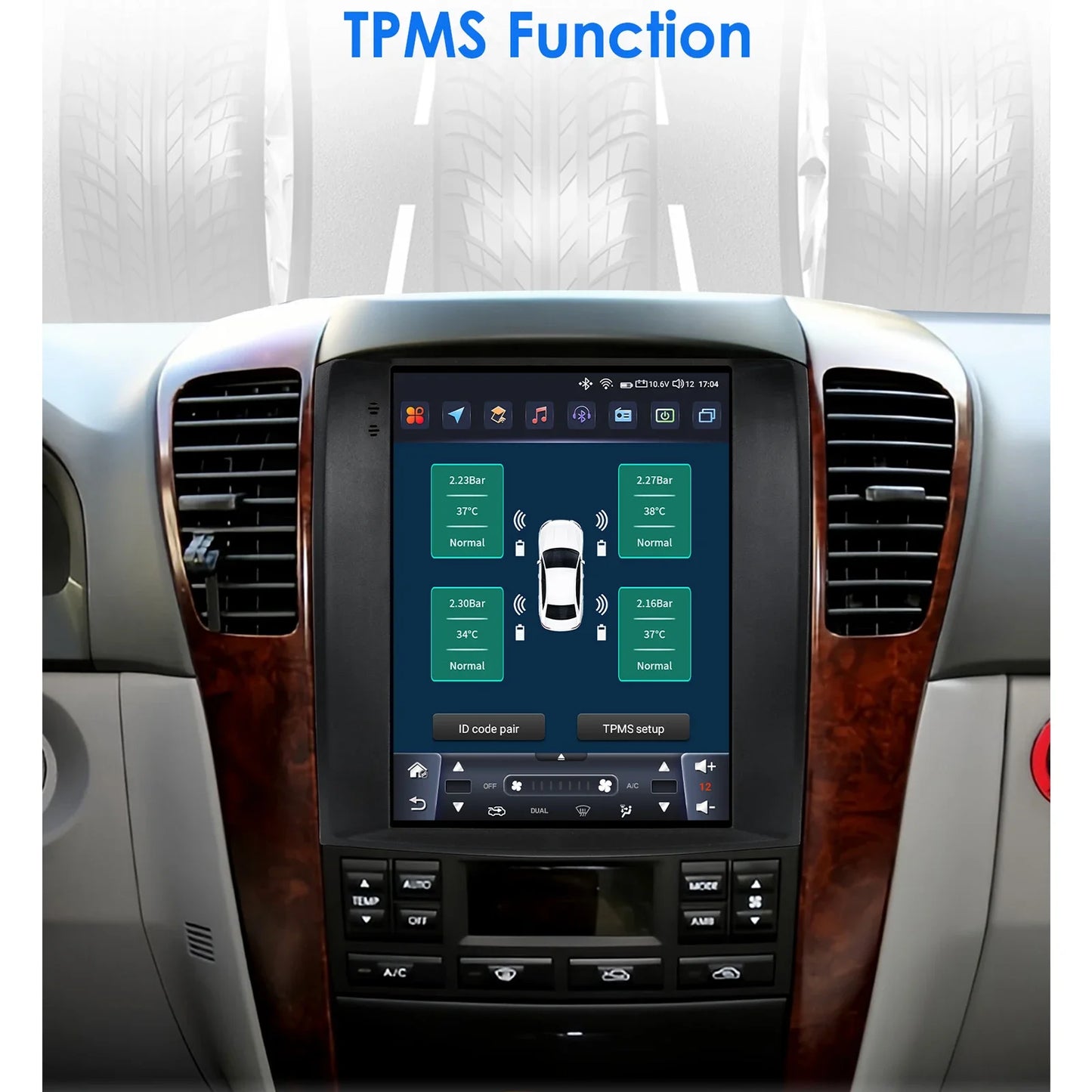 Kia Sorento BL 2002-2006 9,7" Android 14 Carplay Android auto wireless wifi bt gps 4g  AUTMUUSA