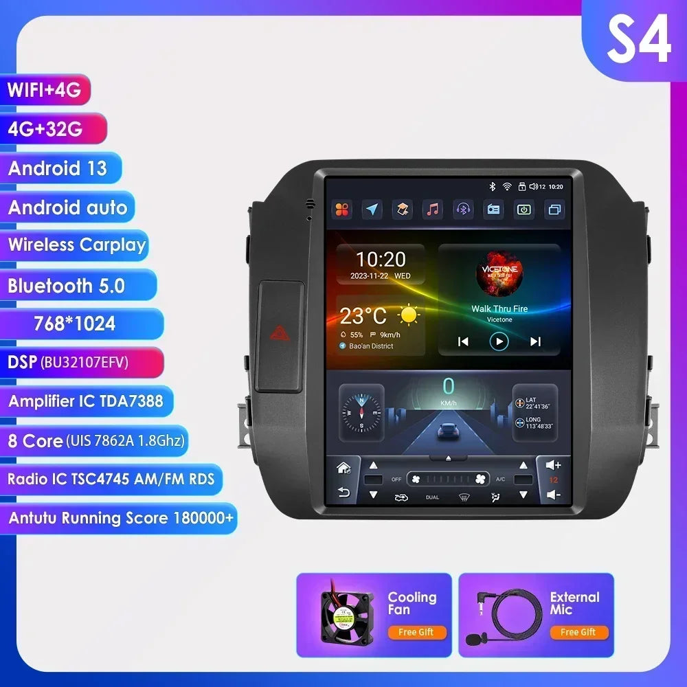 KIA Sportage 3 2010-2016 9,7" Android 14 Carplay Android auto wireless wifi bt gps 4g  AUTMI8LU