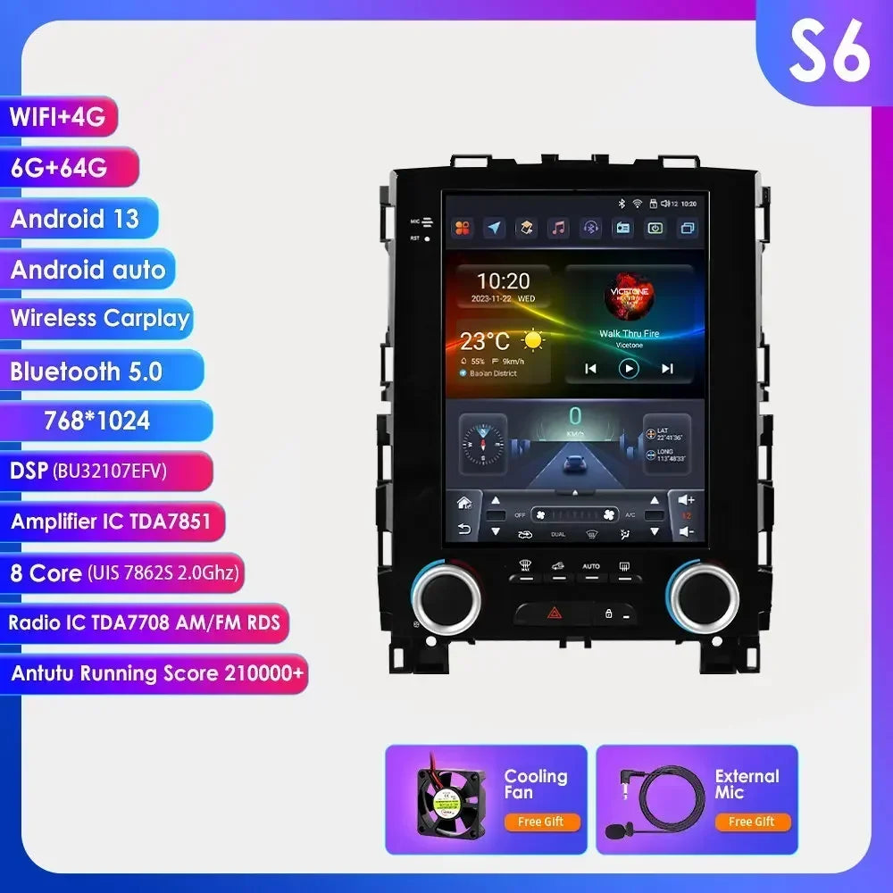 Renault Koleos Megane 4 Samsung SM6 Talisman 2017-2019 9,7" Android 14 Carplay Android auto wireless wifi bt gps 4g  AUTM9IJM