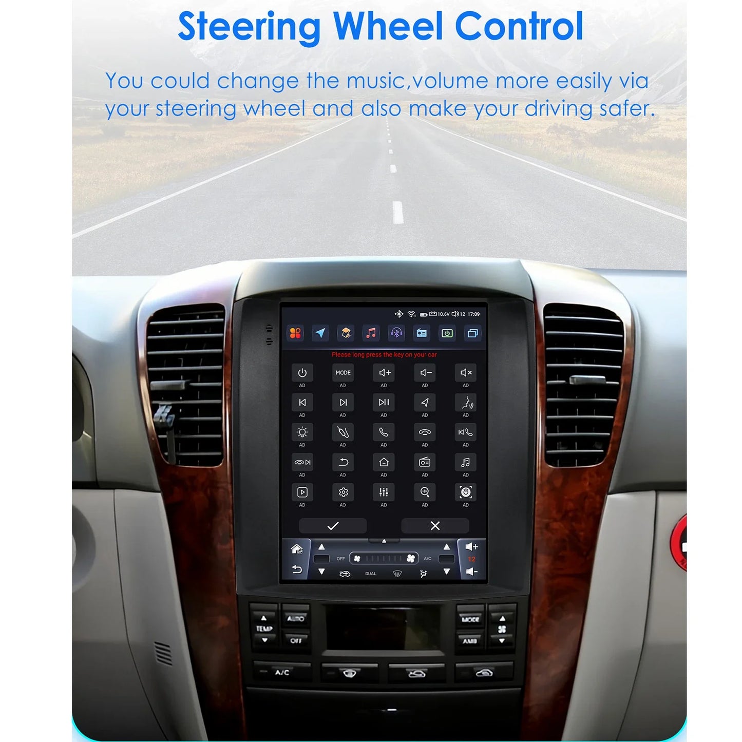 Kia Sorento BL 2002-2006 9,7" Android 14 Carplay Android auto wireless wifi bt gps 4g  AUTMUUSA