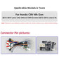 Honda CRV 4th 2012-2016 9" Android 14 Carplay Android auto wireless wifi bt gps 4g AUTMVCRH4