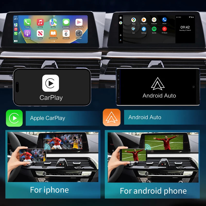 BMW 5 Series 530Le 2015-2020 Wireless CarPlay Android Auto Mirror Link AirPlay Navigation Car Play AUTMBMW530L
