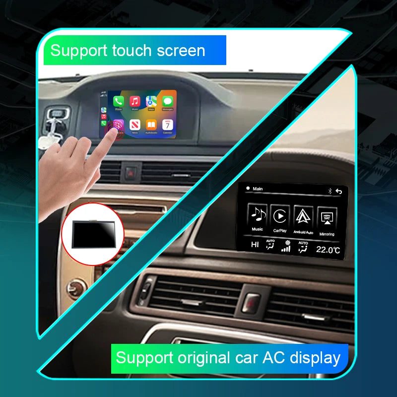 Volvo S60 S60L 2014-2019  7" con schermo LCD Wireless CarPlay  Android Auto  Mirror Link AirPlay AUTMVVS60L