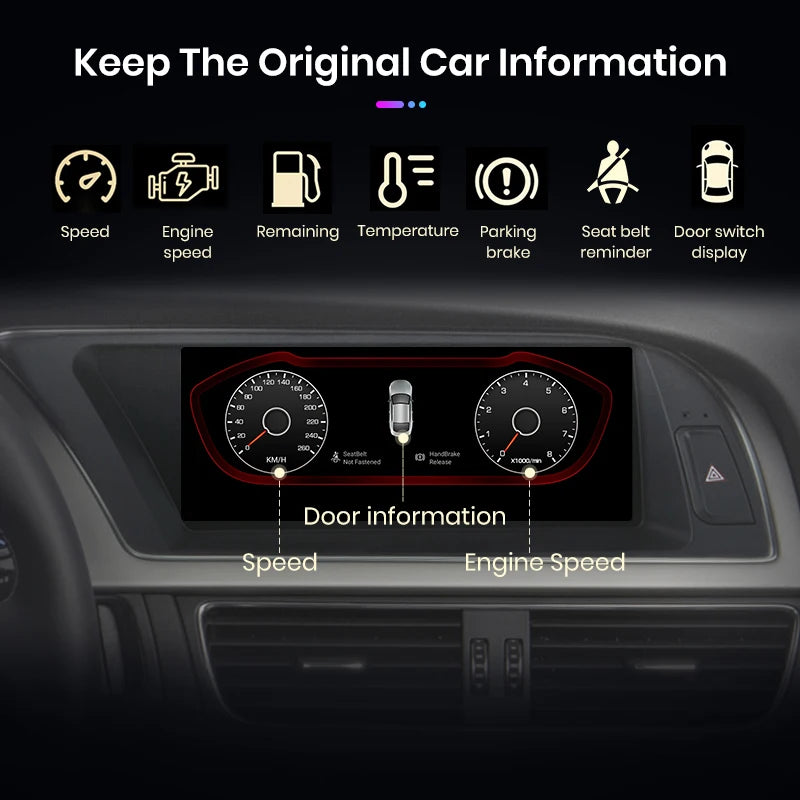Audi A5 2009-2016 8,8" Wireless CarPlay Car Radio Multimedia   4G DSP Andorid Auto Navigation Player AUTMAADSC