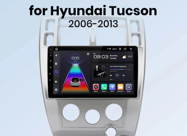 Hyundai Tucson 2006 - 2013 V1pro AI Voice 2 din  Carplay  Android Auto Radio RDS WIFI GPS BT 4G Car Multimedia  autoradio AUTMHYDTCS1