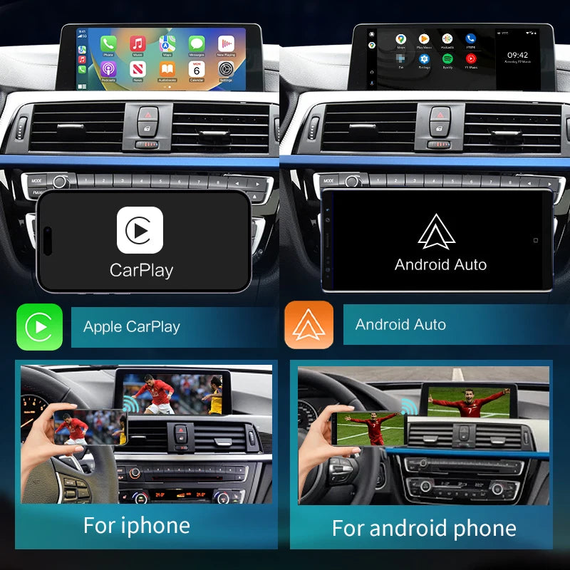 BMW 3 4 Series F30 F31 F32 F33 F34 F35 F36 2012-2020 Wireless CarPlay  Android auto  Mirror Link AirPlay Car Play navigatore AUTMBMWFS