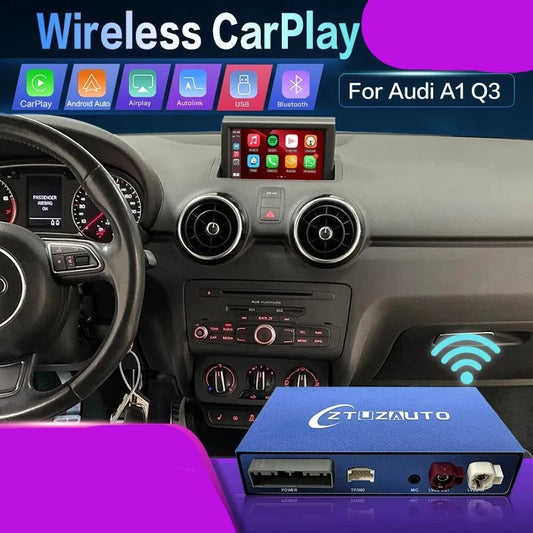 Audi A1 Q3 2013-2018 Wireless Apple CarPlay Android Auto AirPlay Mirror Link Bluetooth Reverse Camera AUTMAUDA1Q3
