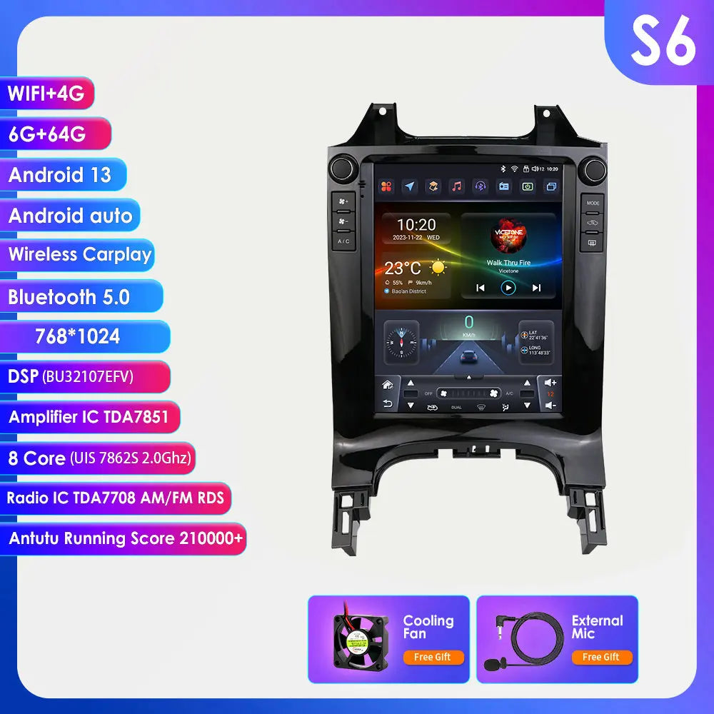 Peugeot 3008 2010-2017 9,7" Android 14 Carplay Android auto wireless wifi bt gps 4g  AUTMWAX8