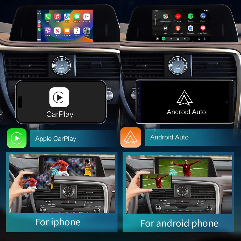 Lexus RX 2015-2022 Wireless CarPlay  Android Auto Mirror Link AirPlay  USB ,Plug and Play AUTMLXSRX22