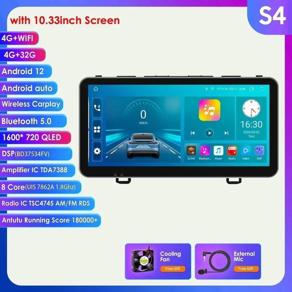 Honda CRV CR-V 2007-2011 9" Android 14 Carplay Android auto wireless wifi bt gps 4g AUTML773G