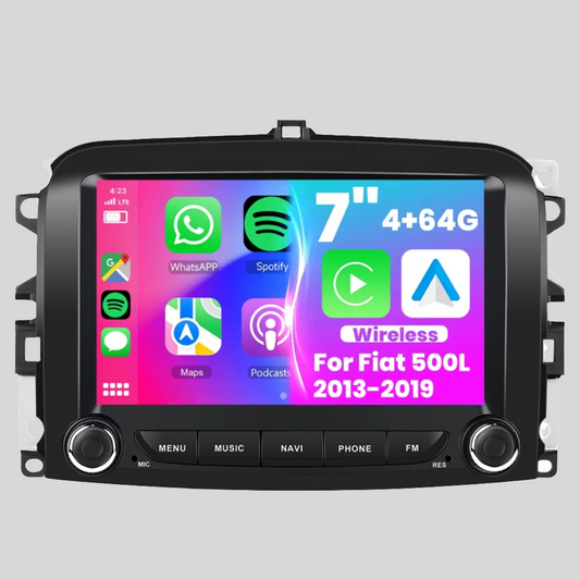 Fiat 500L 2013-2019  4GB+64GB   7" Android 14 Wireless Carplay/Android Auto Car MP3 Player WIFI GPS AUTMFT500L7