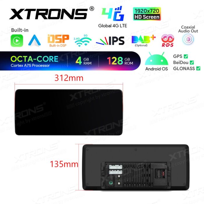 Autoradio Android con schermo IPS da 12,3" per Mercedes-Benz Vito W447 | Compatibile con Apple CarPlay e Android Auto | IAH24M447