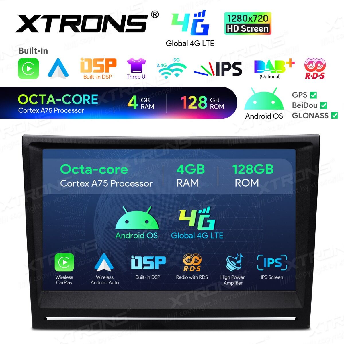 Porsche 911 /Cayman /Boxter 2005-2012 8" HD Android 14 Octacore  4/128 GB   Wireless CarPlay Android auto wifi bt GPS Radio IAH84CMPL