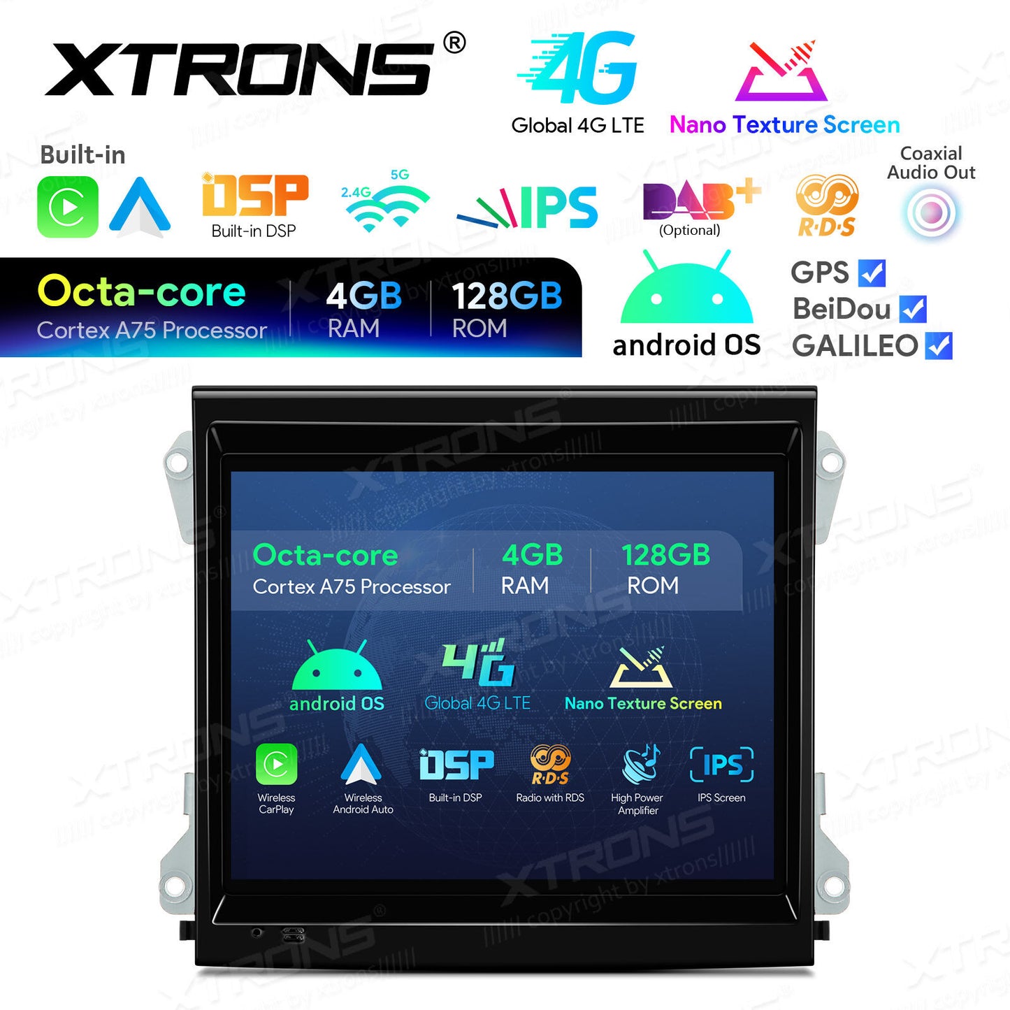 Porsche Cayenne 92A o E2 con sistema PCM 3.1 2010-2016  8,4" 4GB RAM 128 ROM Octacore Carplay / Android auto Wireless GPS WIFI BT IAH84KYPT