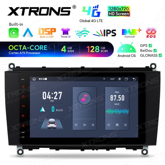 Autoradio Android da 8 pollici per Mercedes-Benz Classe CLK | Apple CarPlay e Android Auto | IAH84M209SL