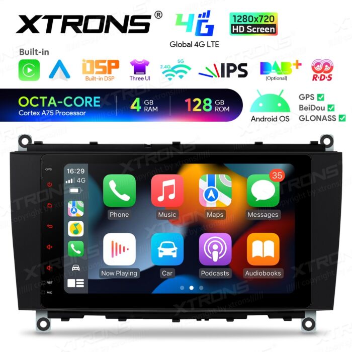 Autoradio Android da 8 pollici per Mercedes-Benz Classe CLK | Apple CarPlay e Android Auto | IAH84M209SL