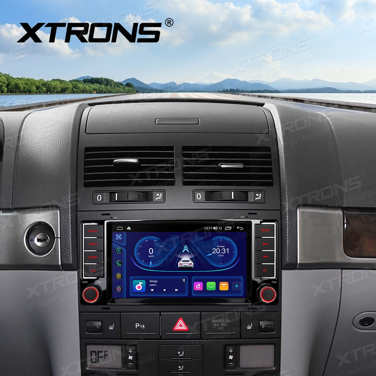 Volkswagen Transporter Touareg 2004-2009 7" Android 14 4/64 GB OCTACORE Carplay Android auto wireless wifi bt gps 4g ID70TRVL