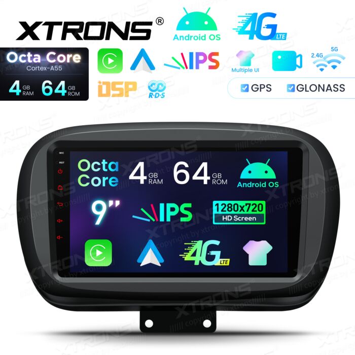 Autoradio Android da 9 pollici per Fiat 500X | Apple CarPlay e Android Auto | IDP9050XF